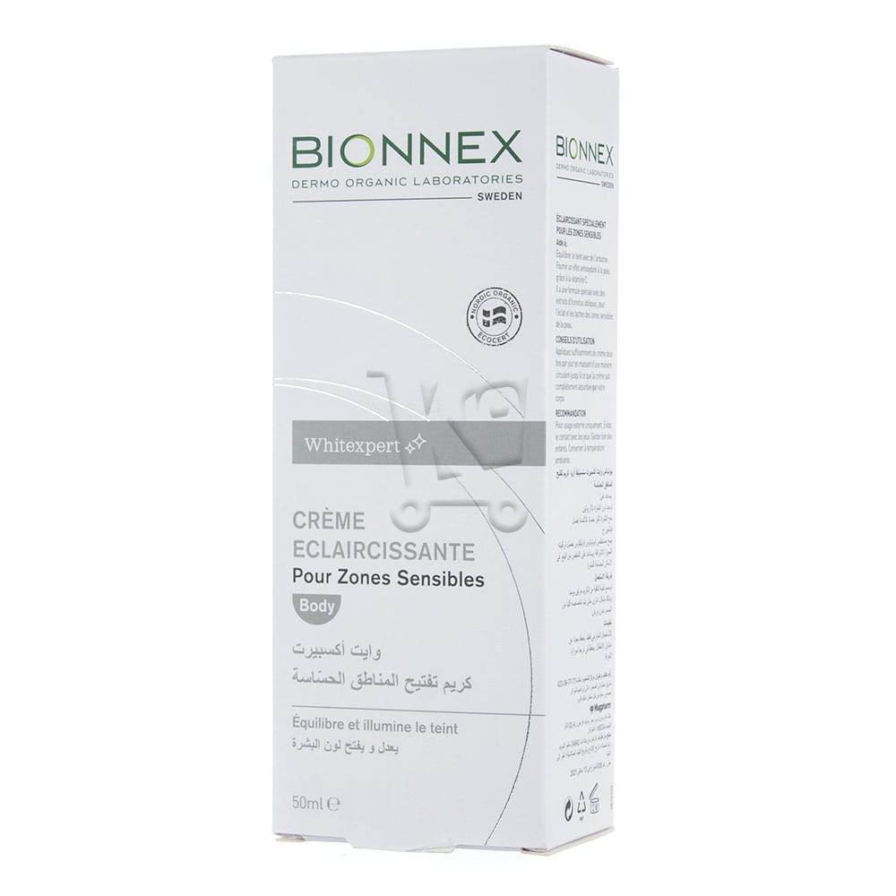 Bionnex Whitexpert Crème Eclaircissante Zone Sensibles Corps