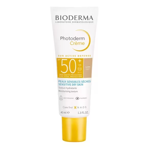 BIODERMA Photoderm Crème SPF 50+ peaux sensibles sèches 40 ml teinte claire