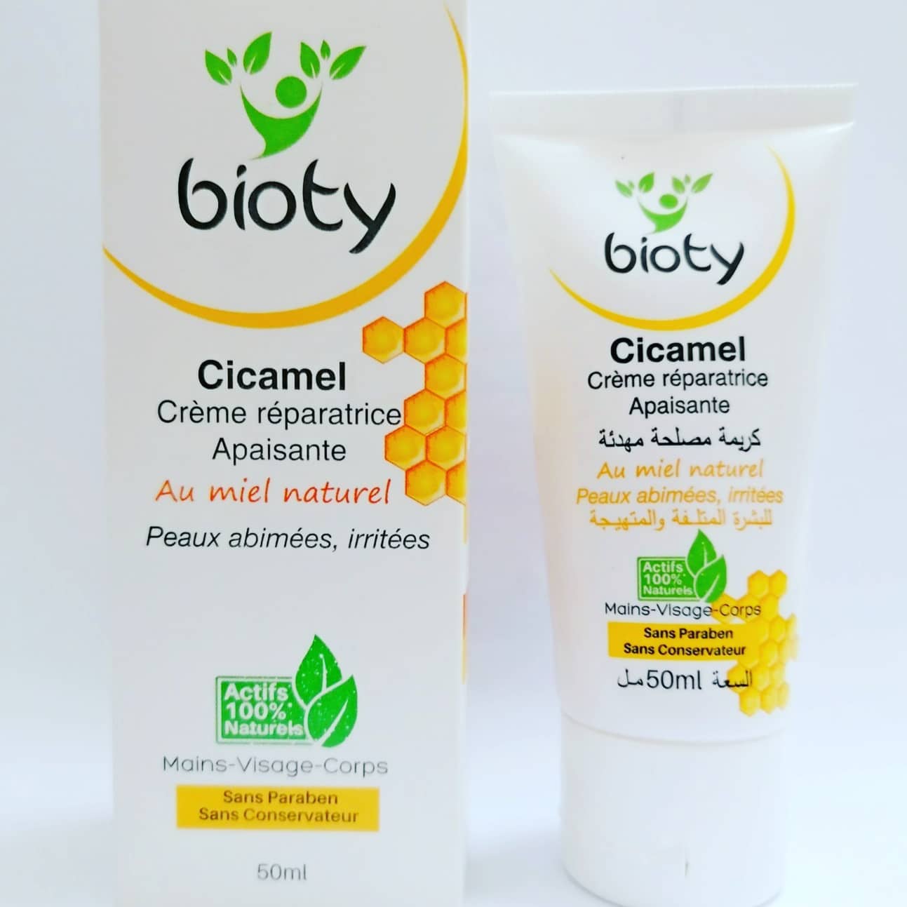 Bioty Cicamel crème réparatrice apaisante au miel naturel