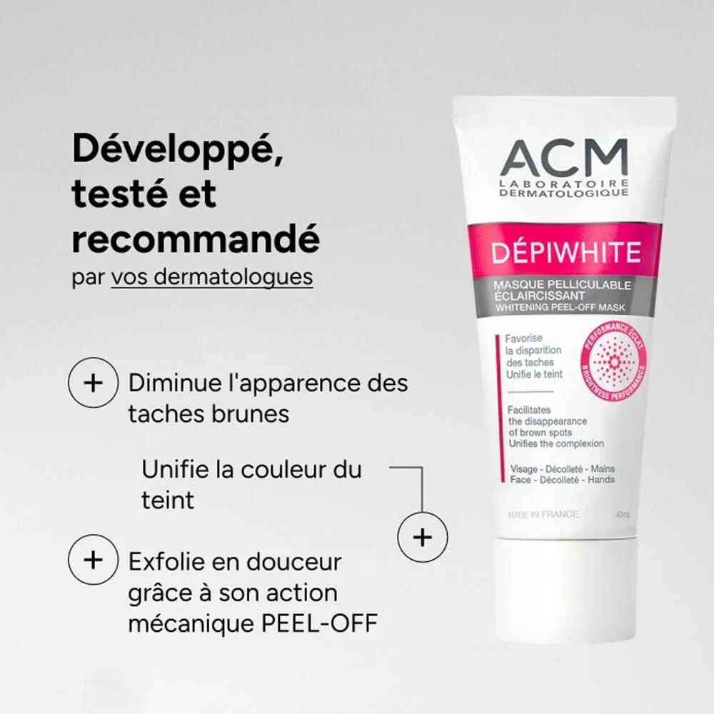 ACM Dépiwhite Masque Pelliculable Eclaircissant 40 ml